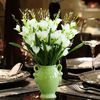 罗马美式乡村风格绿色花瓶花插花器，花艺简约可储水百搭家居装饰