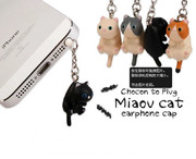 Catch your Cat 抓住你心中那只喵日本可爱猫咪手机 iPod防尘塞