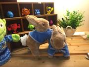 英国 复古 鬃毛蓝西装的兔子彼得兔 卡通儿童毛绒玩具公仔