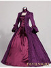 紫色暗纹款 lolita连身长裙 送裙撑 可换颜色