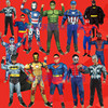 复仇者联盟演出肌肉服装蝙蝠侠蜘蛛侠绿巨人美国队长超人衣服成人