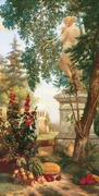 古典静物油画世界名画花卉装饰画复制品 玄关竖幅挂画手绘风