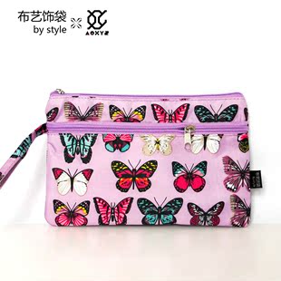 布艺饰袋×AOXYZ联合iPad mini 3专用防水特色印花女式手拿包