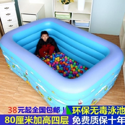 室内浴桶储水池室外游泳池儿童充气加厚儿童O2岁移动充气水池超大