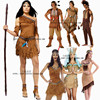 万圣节化妆舞会节目表演服装儿童印第安人服装土著人服装野人服装