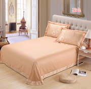 全棉床单 单件 夏凉贡缎提花纯棉 欧式圆角1.5米1.8米2.0米