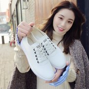 秋季小白鞋女鞋2023软底百搭韩版板鞋休闲单鞋平底学生帆布鞋