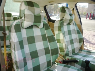 订做天然纯棉帆布专用汽车座套欧拉R1卡罗拉雷凌威朗全包四季座套