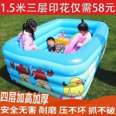 。宝宝游泳池家用婴儿p充气浴缸小户型单人儿童塑料水桶泡澡桶大