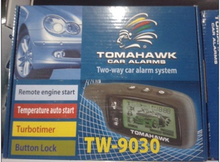 TAMARACK TW9030防盗器双向报警防盗系统 双向带液晶屏幕俄语外贸