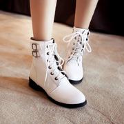 2019秋季短靴女平底马丁靴短筒学生女士鞋子女鞋冬靴女式靴子单靴