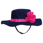 儿童遮阳帽女大沿沙滩，帽平顶帽宝宝渔夫帽，花朵英伦盆帽婴幼儿帽子