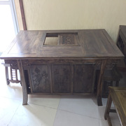 仿古家具 古典榆木实木餐桌 茶桌椅组合 功夫茶桌 将军桌 将军台