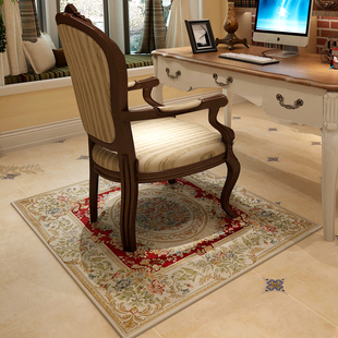 欧美地毯进门可机洗雪尼尔地毯楼梯美式吊椅垫书房电脑椅方形