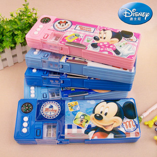 迪士尼铅笔盒 小学生 多功能创意儿童男女生 米奇 文具盒 D01066