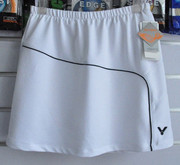羽毛球大码运动短裙女孩 K-1196A 白色带内衬防走光运动群子