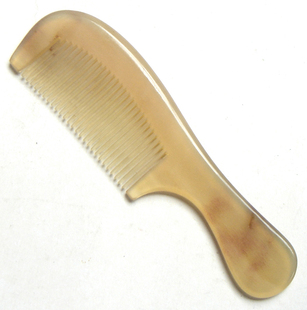 微瑕不影响使用 大号顺发白角梳 天然黄牛角梳子按摩梳子B599
