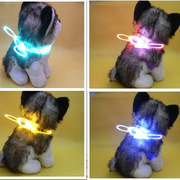 宠物发光项圈泰迪比熊金毛猫咪挂饰LED项链吊坠 三种闪灯模式