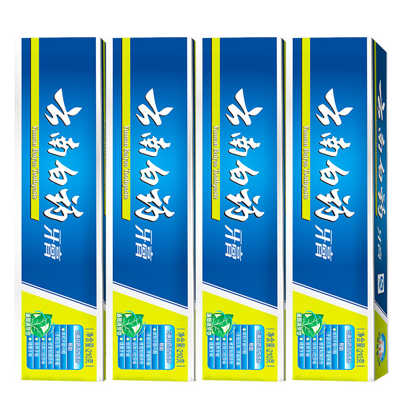 【领券减5】云南白药牙膏 薄荷清爽型 210g*4支|msdalam kategori Care pembersih/tuala wanita/kertas/Aromatherapy, Rambut dan badan/kebersihan peribadi, Penjagaan oral, ubat gigi - dari Buy2taobao.com untuk memberikan perkhidmatan ejen Taobao profesional membeli