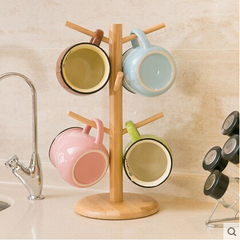 实木杯架韩国树形杯子架马克杯架茶杯厨房置物架收纳创意水杯挂架