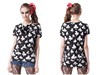 特 自然淑女时尚   时装造型+梅花系列 短袖T恤M742