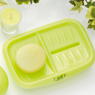 日本进口inomata肥皂盒皂碟双格香皂盒肥皂，沥水盒皂拖沥水皂盒