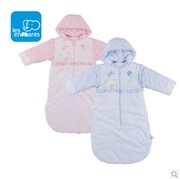 丽婴房春夏全棉婴儿睡袋，宝宝防踢被可加长型儿童睡袋0-6岁带帽