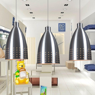 现代简约吊灯单头理发店发廊美发店，专用灯铝材灯罩餐厅吧台灯创意