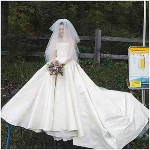 蓬蓬多层遮面新娘结婚婚纱头饰波点教堂头纱2020韩式长款拖尾