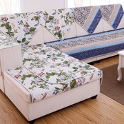 沙发垫布艺田园沙发垫防滑高档沙发垫三件套套装