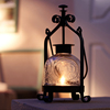北欧欧式烛台摆件烛光晚餐玻璃蜡烛灯复古铁艺马灯油灯灯罩蜡烛罩