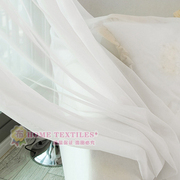白色纱帘窗纱纯色梦幻百搭窗帘纱客厅卧室房，阳台成品可定制