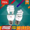 tcl照明螺旋型节能灯泡，全螺半螺三基色，荧光灯管e27e14亮光源