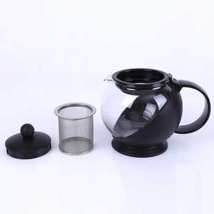 雅风加厚玻璃茶壶不锈钢，过滤内胆泡茶壶，耐高温大容量水壶花草茶具