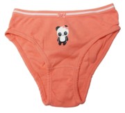 哟呼！gymboree*1-5岁女童淡桔红熊猫全棉高腰三角内裤短裤