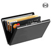 男士卡包不锈钢金属创意，卡夹超薄男式rfid防消磁多卡位信用卡包