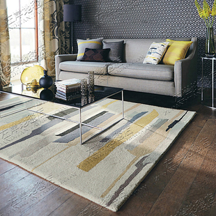 现代轻奢欧式美式地毯客厅茶几沙发卧室床边书房餐厅手工腈纶地毯