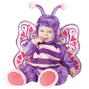 万圣节婴儿连体衣宝宝秋冬装，可爱动物造型，服爬爬服哈衣蝴蝶