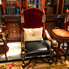 欧式沙发椅子，皮布休闲椅亚历山大家具将军，椅铜件配饰休闲沙发