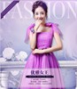 伴娘服长款2017韩版紫色姐妹裙伴娘团礼服裙生日宴会晚礼服