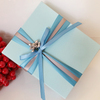 欧式创意精致蝴蝶结礼盒，定制婚庆喜糖盒大号，蓝色糖盒纸盒喜糖