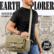 国家地理National Geographic摄影包 NG 2347微单单反相机单肩包时尚帆布ipad包