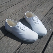 国途青岛环球白球鞋(白球鞋)女小白，鞋帆布男白网鞋系带白布鞋(白布鞋)体操鞋