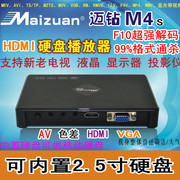 接口齐全带有VGA、AV、色差、HDMI接口，可以内置2.5寸SATA