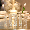 透明玻璃花瓶简约时尚，餐桌酒店客房一枝花台面摆件，迷你插花小花瓶