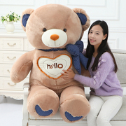 hello泰迪熊抱抱熊公仔布偶，娃娃可爱公仔女生日礼物毛绒玩具熊