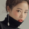 韩国进口耳饰女大水钻耳钉，简约百搭珍珠，水滴耳坠长款气质显瘦耳环