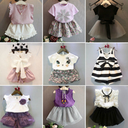 女童套装夏2021新2岁儿童3时髦套装4宝宝洋气5潮衣6时尚7两件套裙