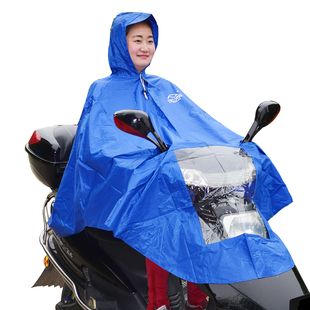 电动车雨衣单人尼龙绸加大加厚大帽檐，电动车摩托车雨衣雨披