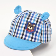 婴儿鸭舌帽春夏季生儿宝宝，棒球帽婴儿帽子，薄款翻边帽男孩
